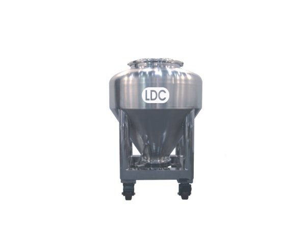 Lixeira IBC de aço inoxidável polido