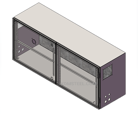 Caja metálica de acero inoxidable 316 personalizada