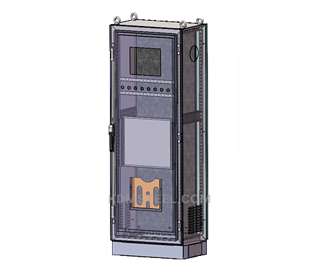 Gabinete de control de acero inoxidable con enclavamiento de puerta