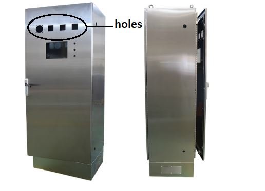 Enceinte avec trous
