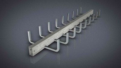Bandeja de cables de aluminio 