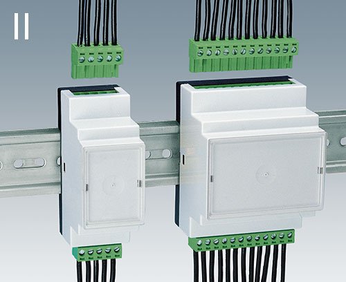 Conector de riel DIN