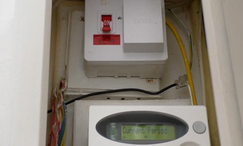 Caja del medidor eléctrico