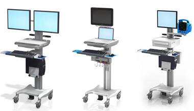 Carro de computadora médica