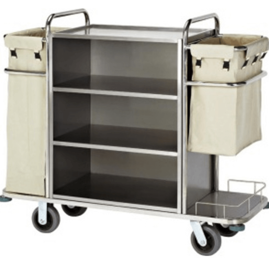 Troli stainless steel untuk keperluan rumah tangga