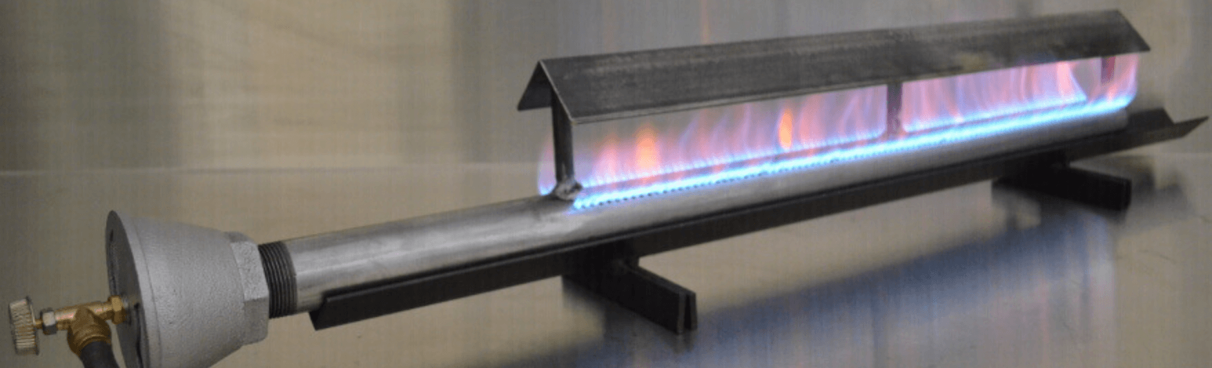 Pembakar BBQ pipa baja tahan karat dengan tutup tetes