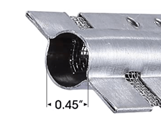 Lubang pembakar BBQ berbahan baja tahan karat