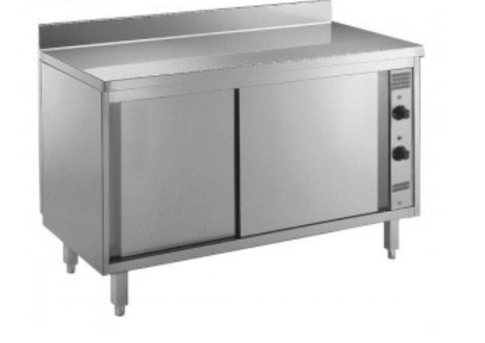 Lemari baja tahan karat dengan penyangga