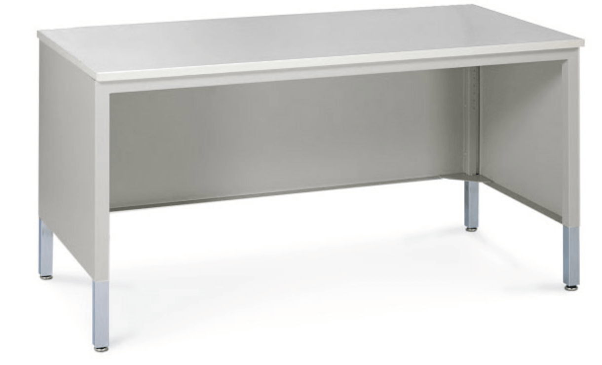 Meja kerja dengan panel