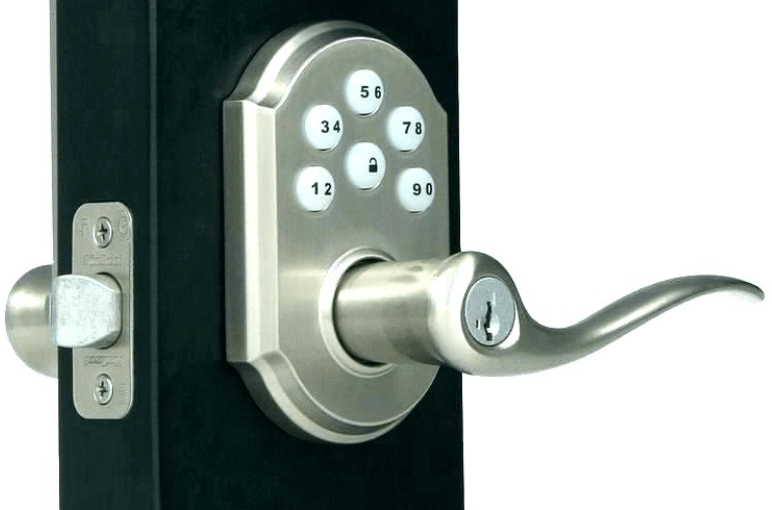 Kunci elektronik dengan pegangan