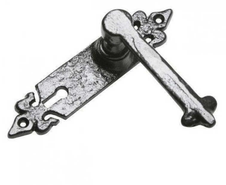 Pelat belakang bunga fleur-de-lys