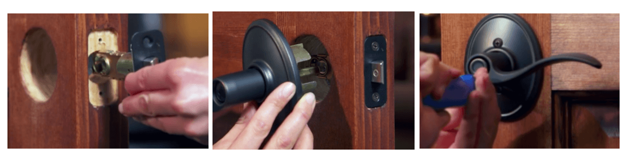 Pemasangan gagang pintu stainless steel