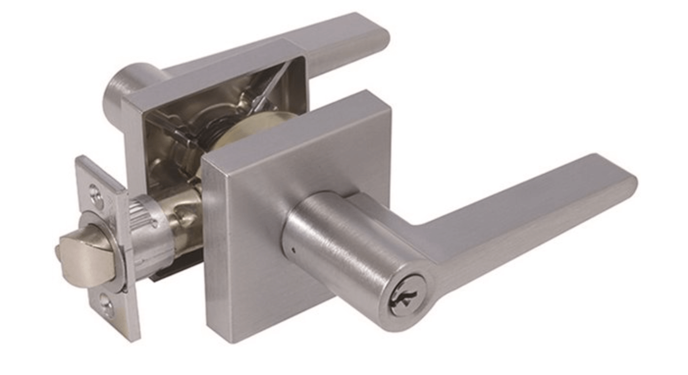 Gagang pintu baja tahan karat dengan kunci