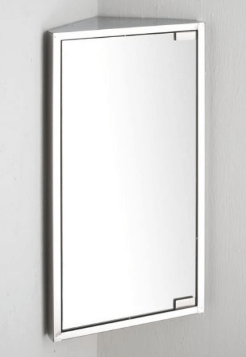 Lemari kamar mandi sudut stainless steel