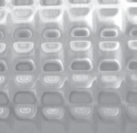 Permukaan baja tahan karat timbul