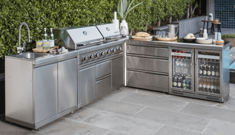 Lemari BBQ baja tahan karat