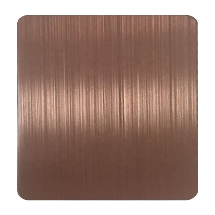  Finition capillaire colorée sur acier inoxydable