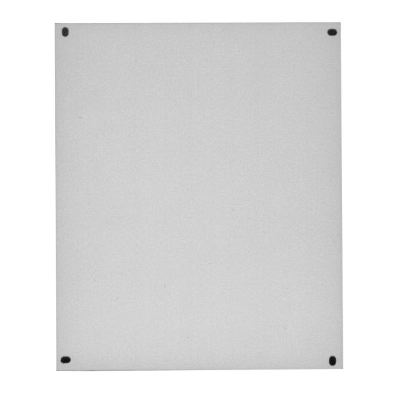 Placa posterior de caja eléctrica sólida de acero pintado
