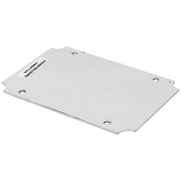 Placa posterior de caja eléctrica de aluminio estilo VM