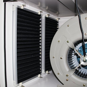 Rejillas de ventilación del armario eléctrico con ventiladores