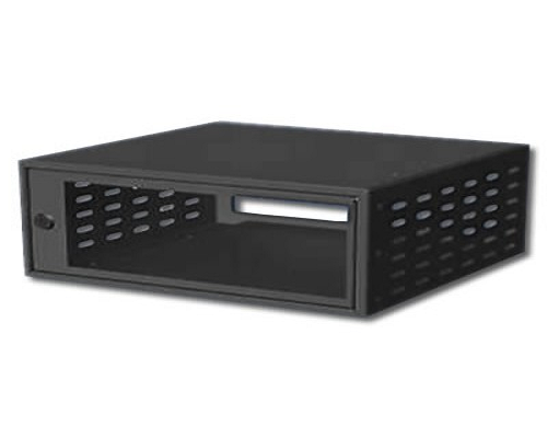 Gabinetes de mesa frontais abertos