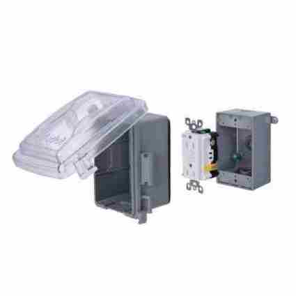 Caja eléctrica de plástico para exteriores