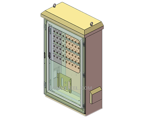 Gabinete de control con puerta única