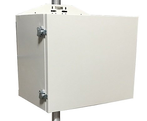 Caja grande para montaje en poste para exteriores