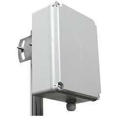 Caja de gabinete resistente a la intemperie con montaje en poste para exteriores con WiFi