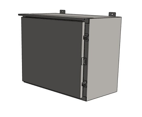 Caja de acero al carbono para montaje en poste para exteriores