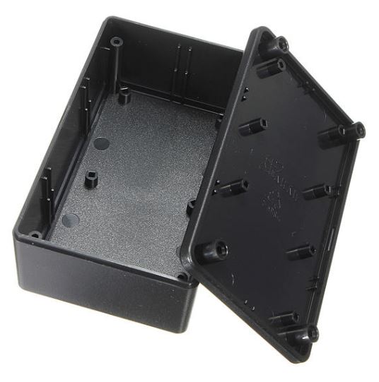 A Black Plastic Electronic Enclosure