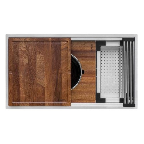 Tempat Kerja Ledge Wastafel Dapur Undermount