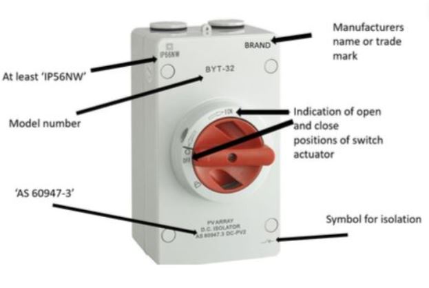Komponen Sakelar Isolator DC